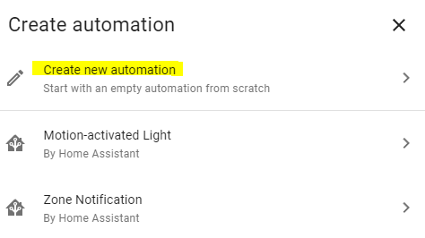 create new automation