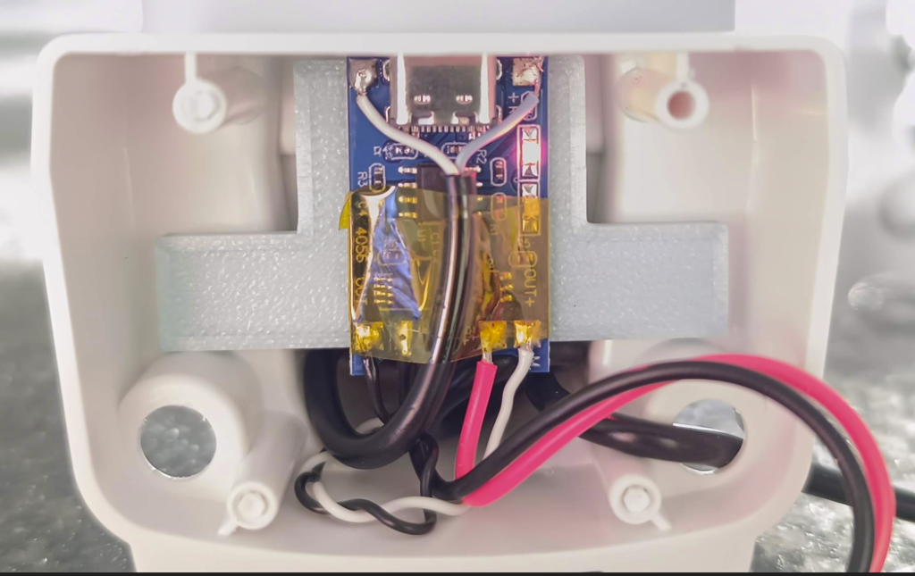 TP4056 wiring diagram inside camera