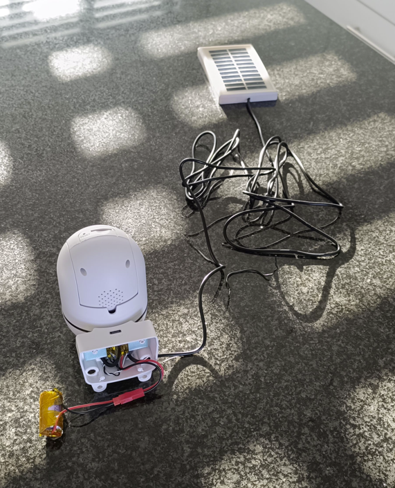 Camera wired up